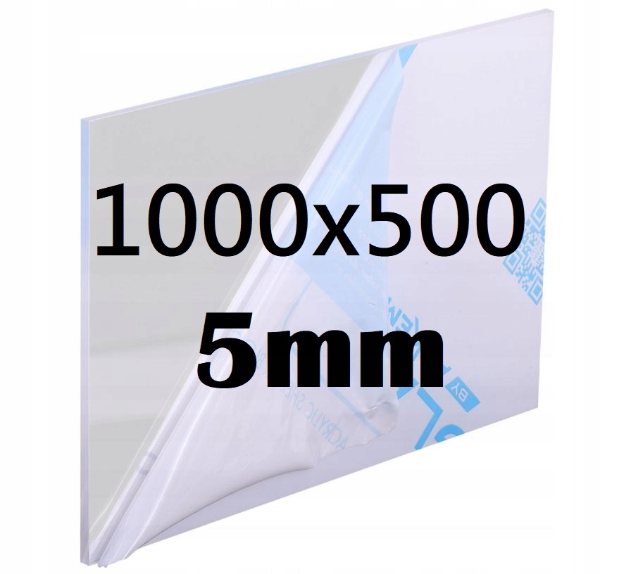 Plexi Plexi Plexi Plexa na míru 100 cm x 50 cm x 5 mm Bezbarvá Deska