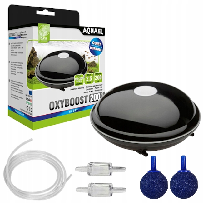 Levně Aquael Oxyboost 200 Plus Set Provzdušňovač Pumpička do akvária 2x100 l/h