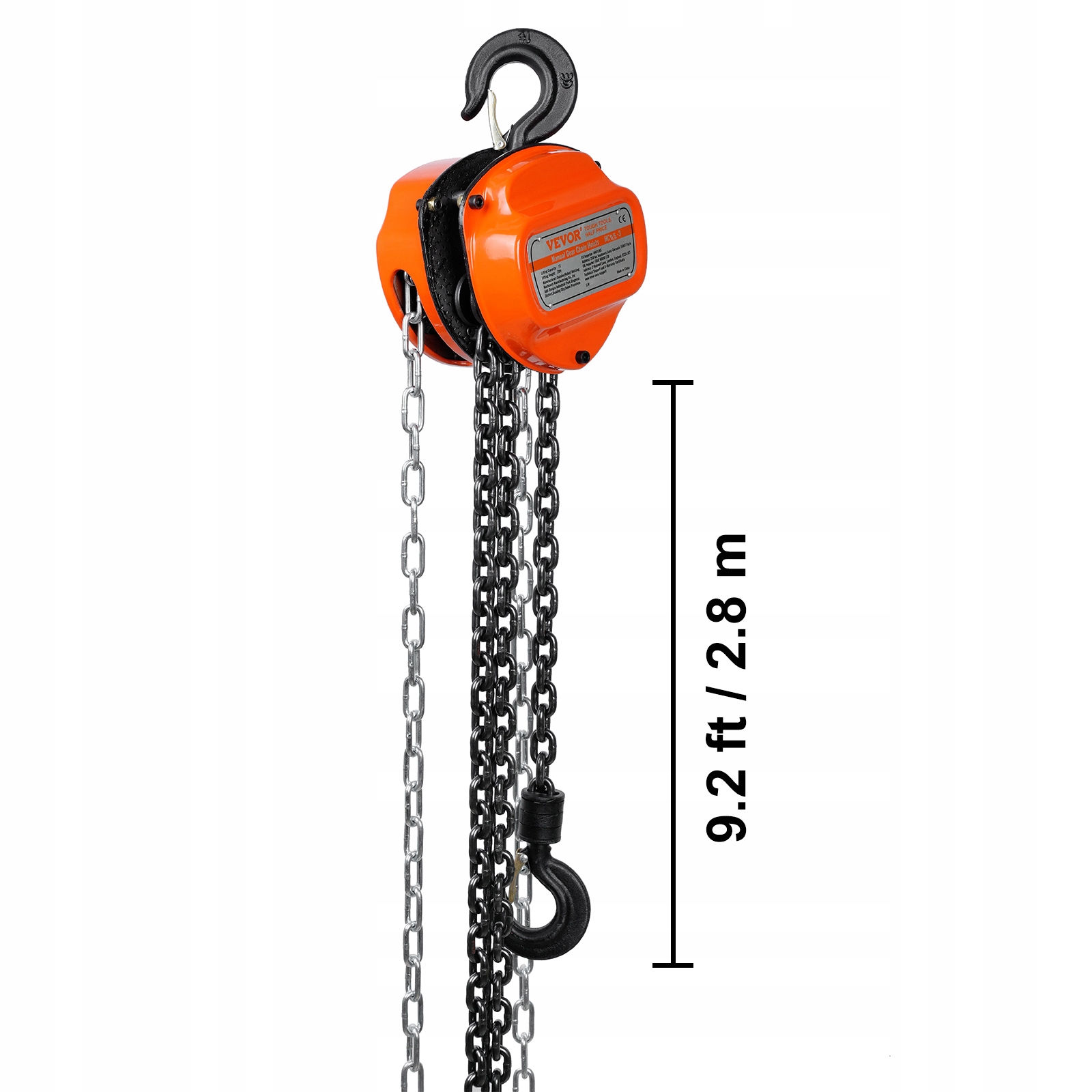 VEVOR Wciągnik Łańcuchowy 0.5T 2.8m 200N EAN (GTIN) 840349903019