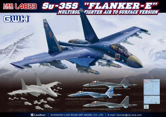 Su-35S Flanker-E Multirole Fighter Great Wall Hobby Gwh L4823 měřítko 1/48
