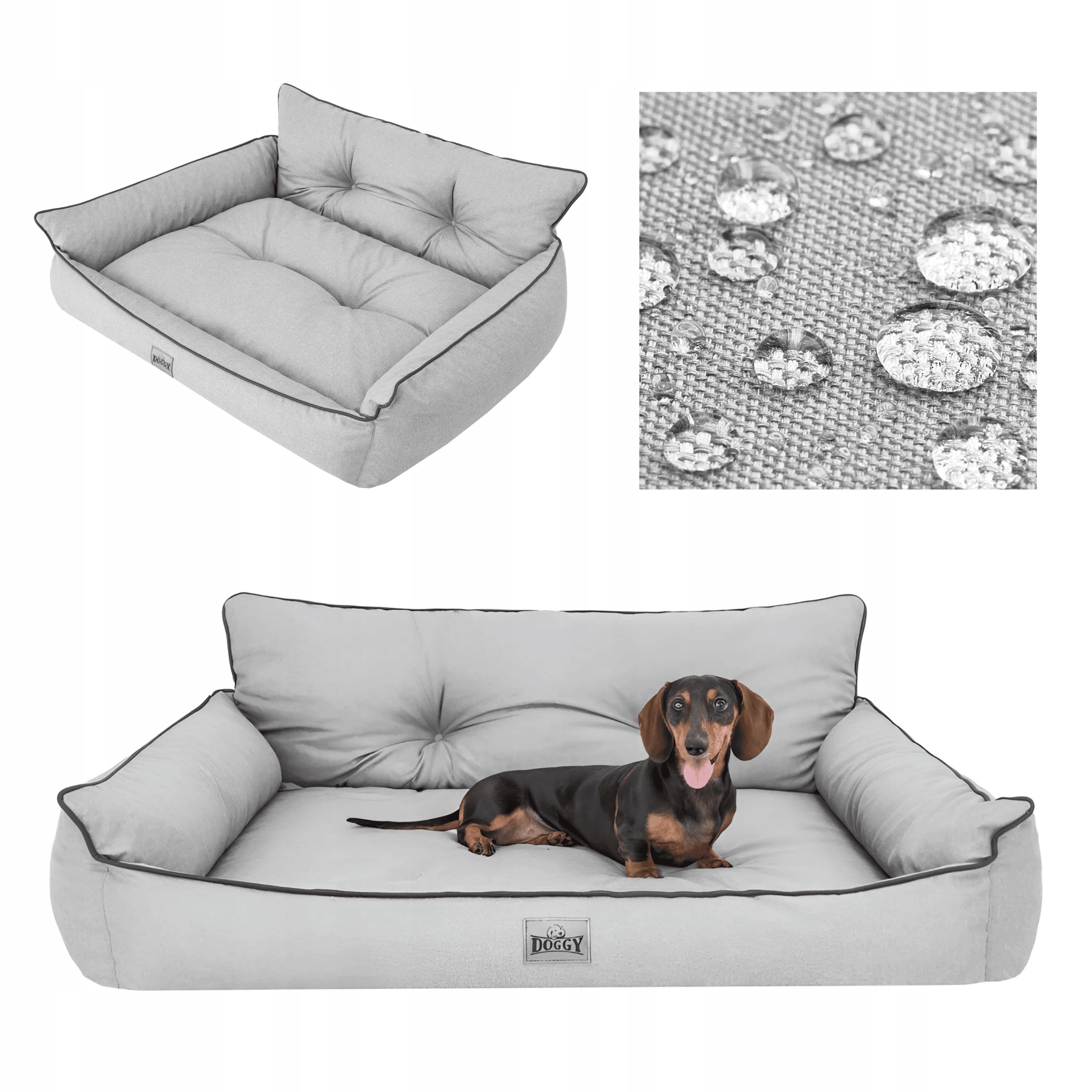 Levně Pelíšek pro psa voděodolná poduška kotec pro psa L 64x49 Cm