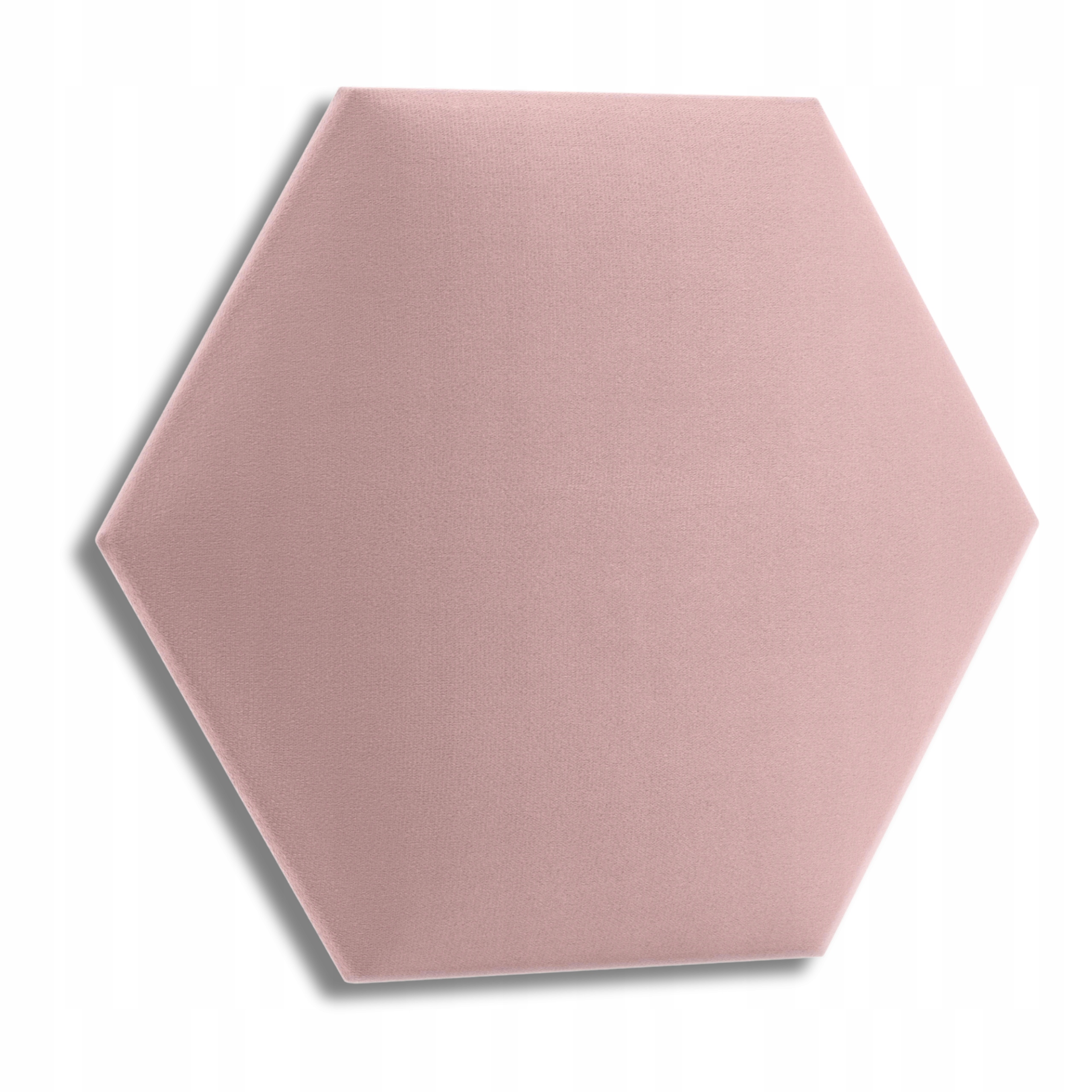 Panel Tapicerowany Ścienny RÓŻOWY WELUR Heksagon Wezgłowie 40x35 cm Producent inna