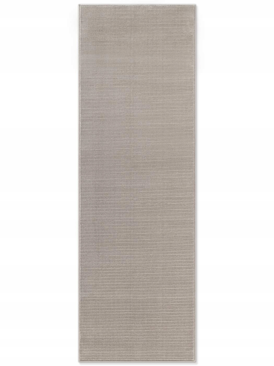 Behúň do chodby 80x240 cm, šedý, moderný boho vzor
