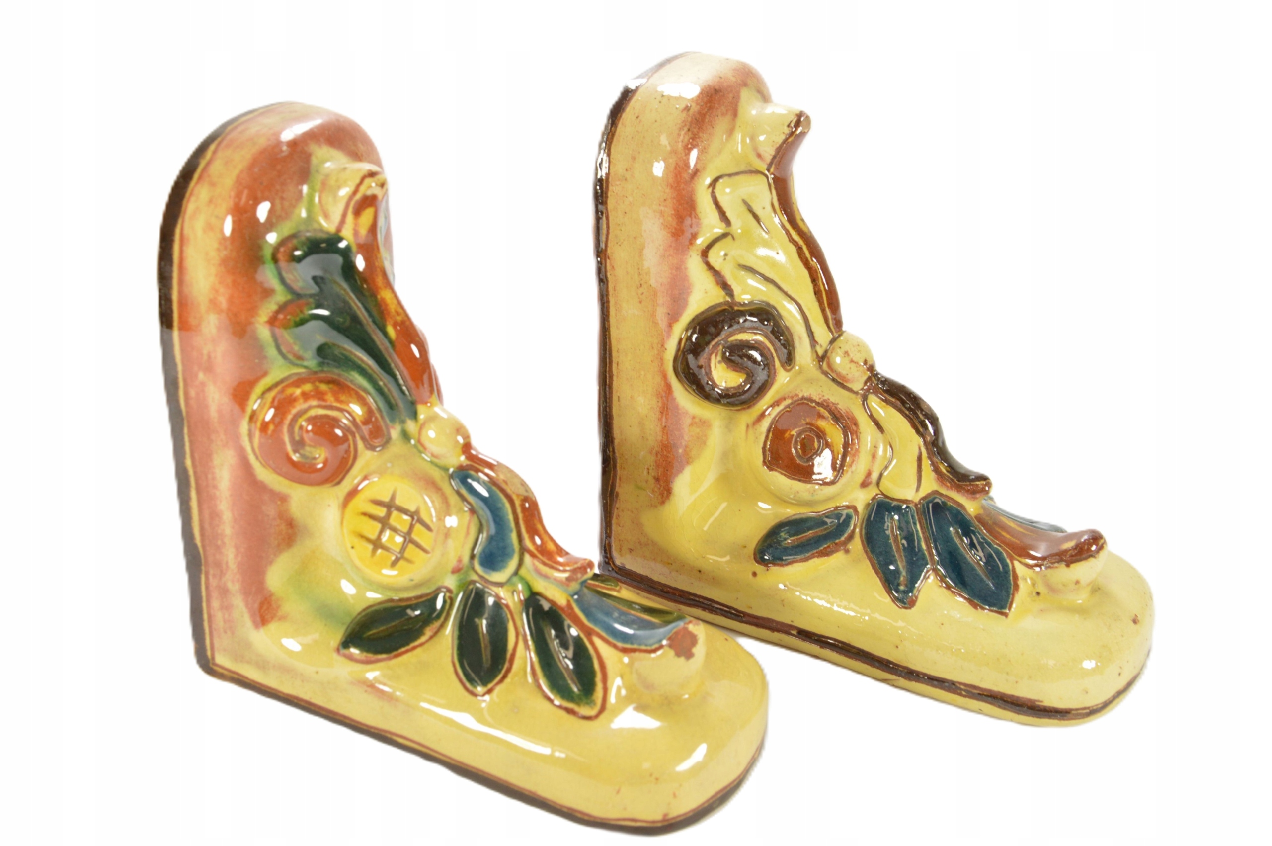 PIĘKNE STARE KAFLE PODPÓRKI POD PÓŁKI PARA ZOBACZ!