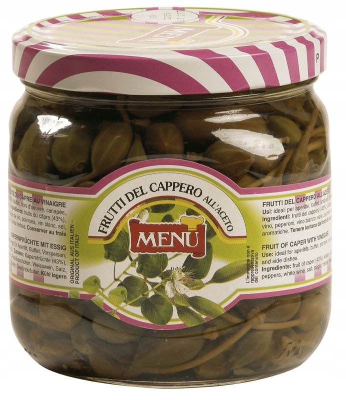 Levně Kapary v octu 790 g Menu'