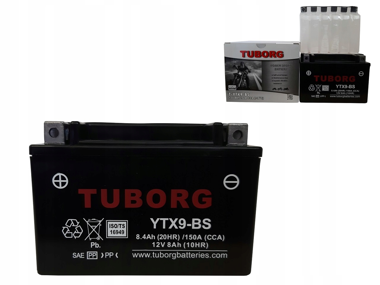 

Akumulator Tuborg Agm YTX9-BS 12V 8AH 150A