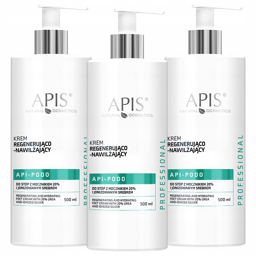 3x Apis Api-Podo Regenerační a hydratační krém Na Nohy Močovina 20% 500 ml
