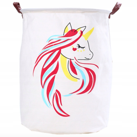 КОНТЕЙНЕР КОРЗИНА МЕШОК ДЛЯ ИГРУШЕК ЛОШАДЬ ЕДИНОРОГ
