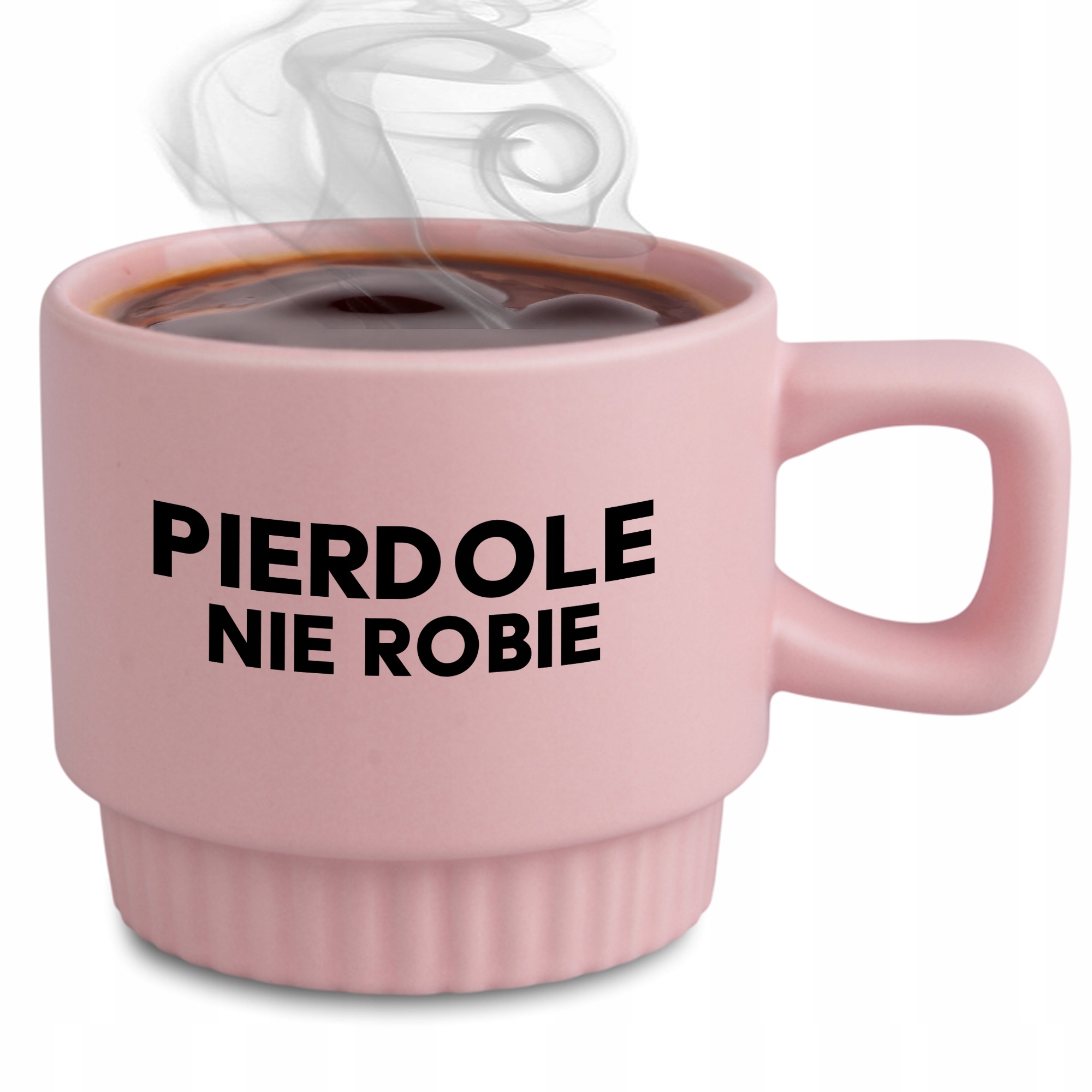 Ryhovaný Hrnček, Elegantný Darček Do Práce V Kancelárii, Ružový Pie*dole Nerobím