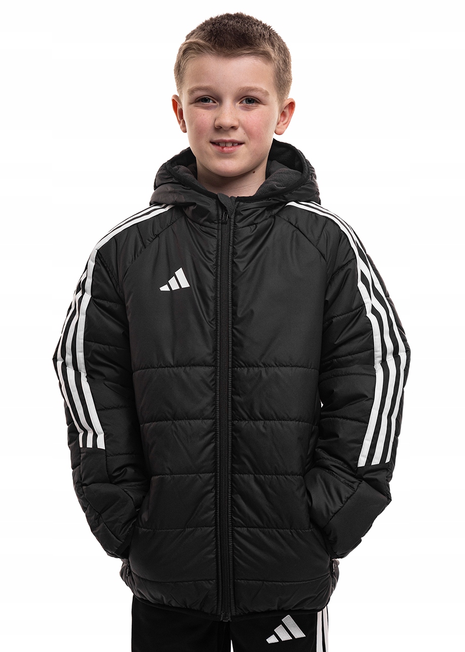 Kurtka Zimowa Dziecięca adidas z Kapturem Puchowa Pikowana Tiro 24 roz. 140