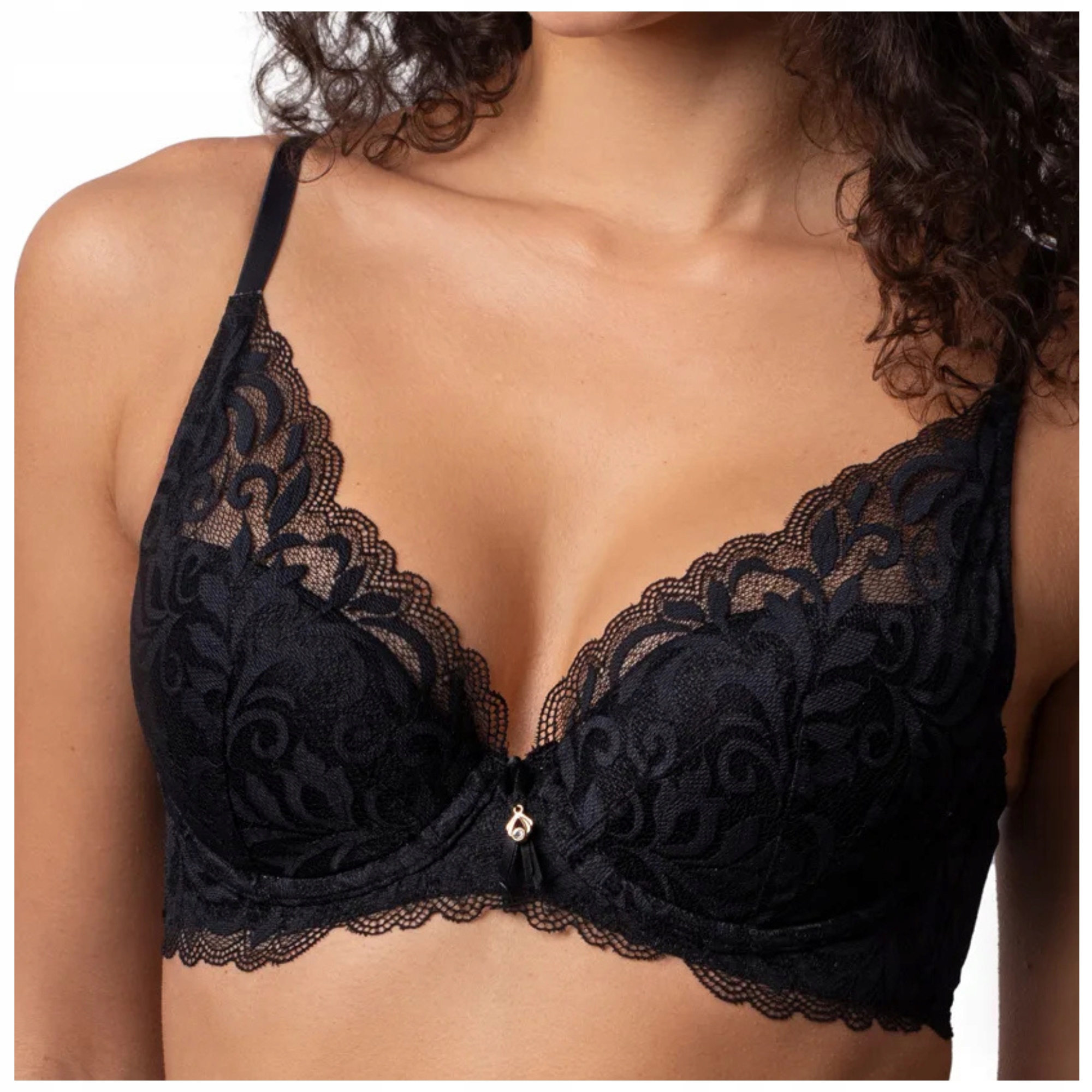 Push-up podprsenka pro asymetrii podprsenka braletka černá Agio Pocket Up 80B
