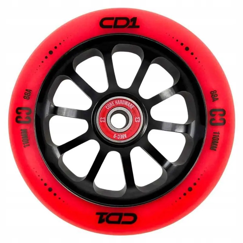 Core CD1 110mm kółko do hulajnogi wyczynowej Red