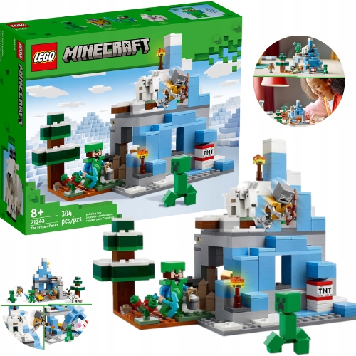 

Lego Maincraft 21243 Ośnieżone Szczyty Creeper