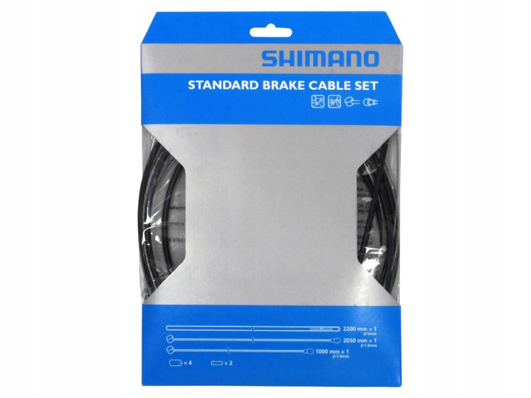

Zestaw linek i pancerzy hamulców Shimano Mtb /road