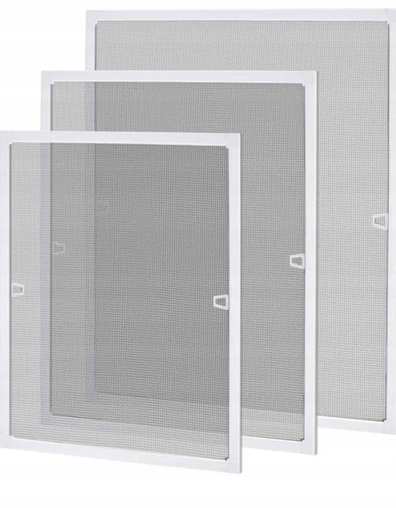 Aluminiowa Moskitiera Magnetyczna na Okno Al Biała 130X150CM