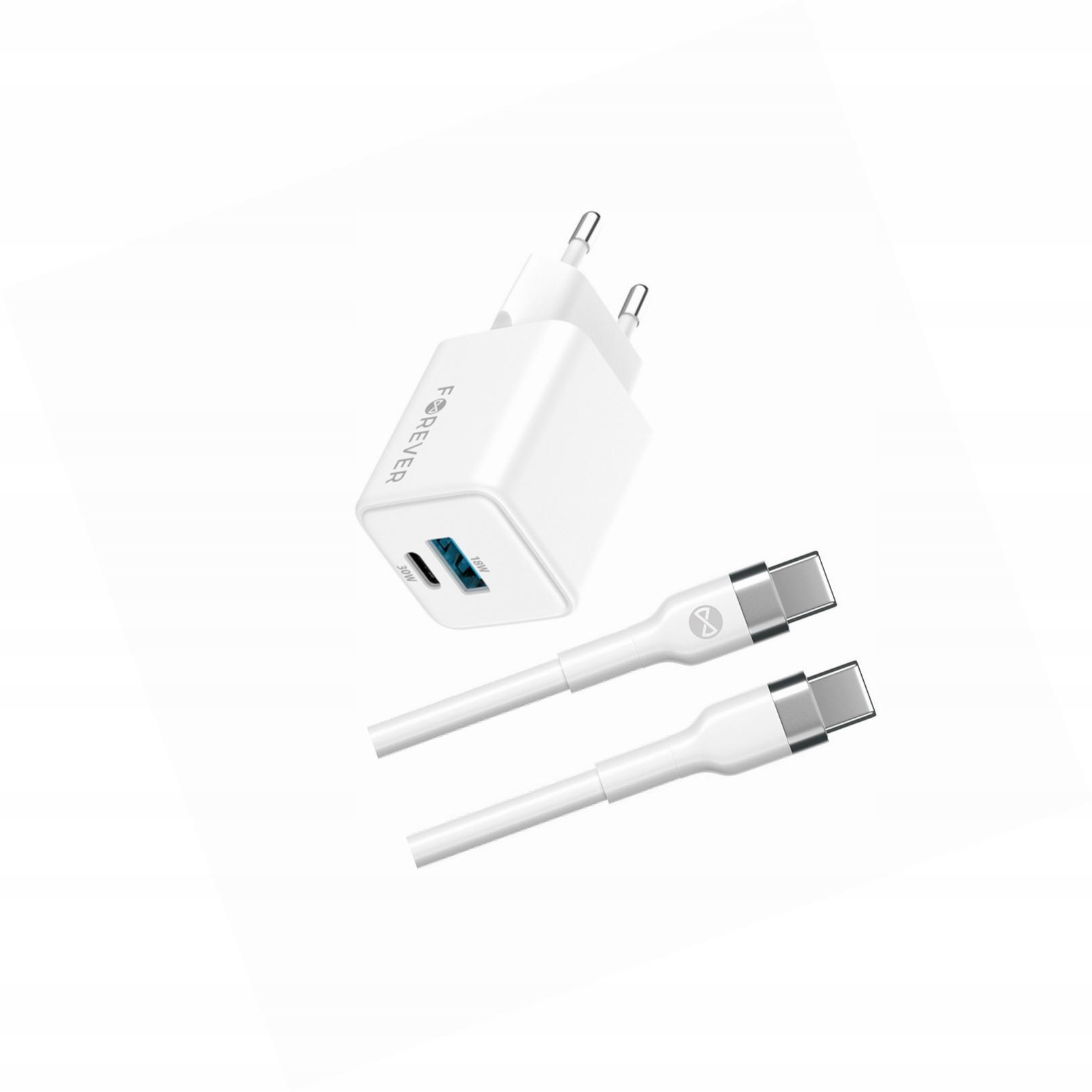 Szybka ładowarka GaN 30W Usb i Usb-c z kablem do Motorola Moto G24 Power