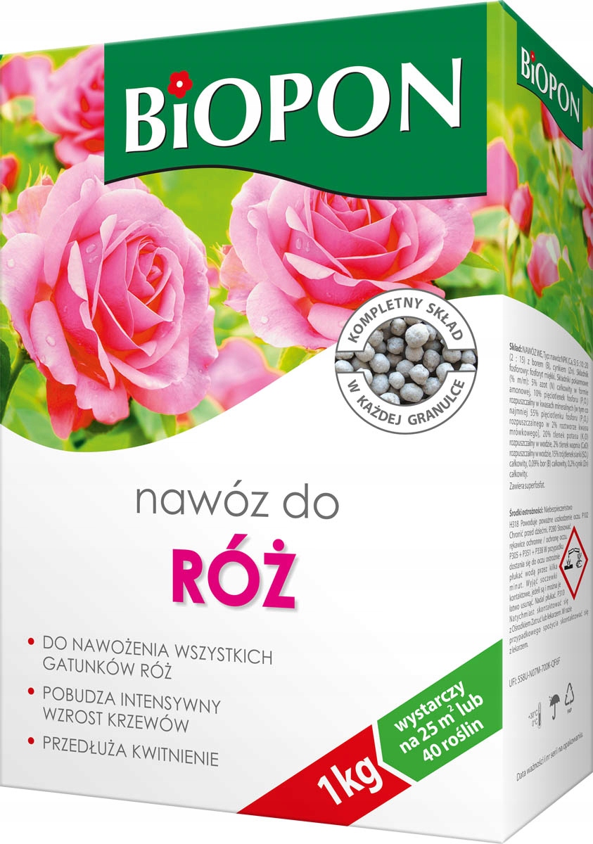 

Nawóz Do Róż 1kg Biopon granulowany