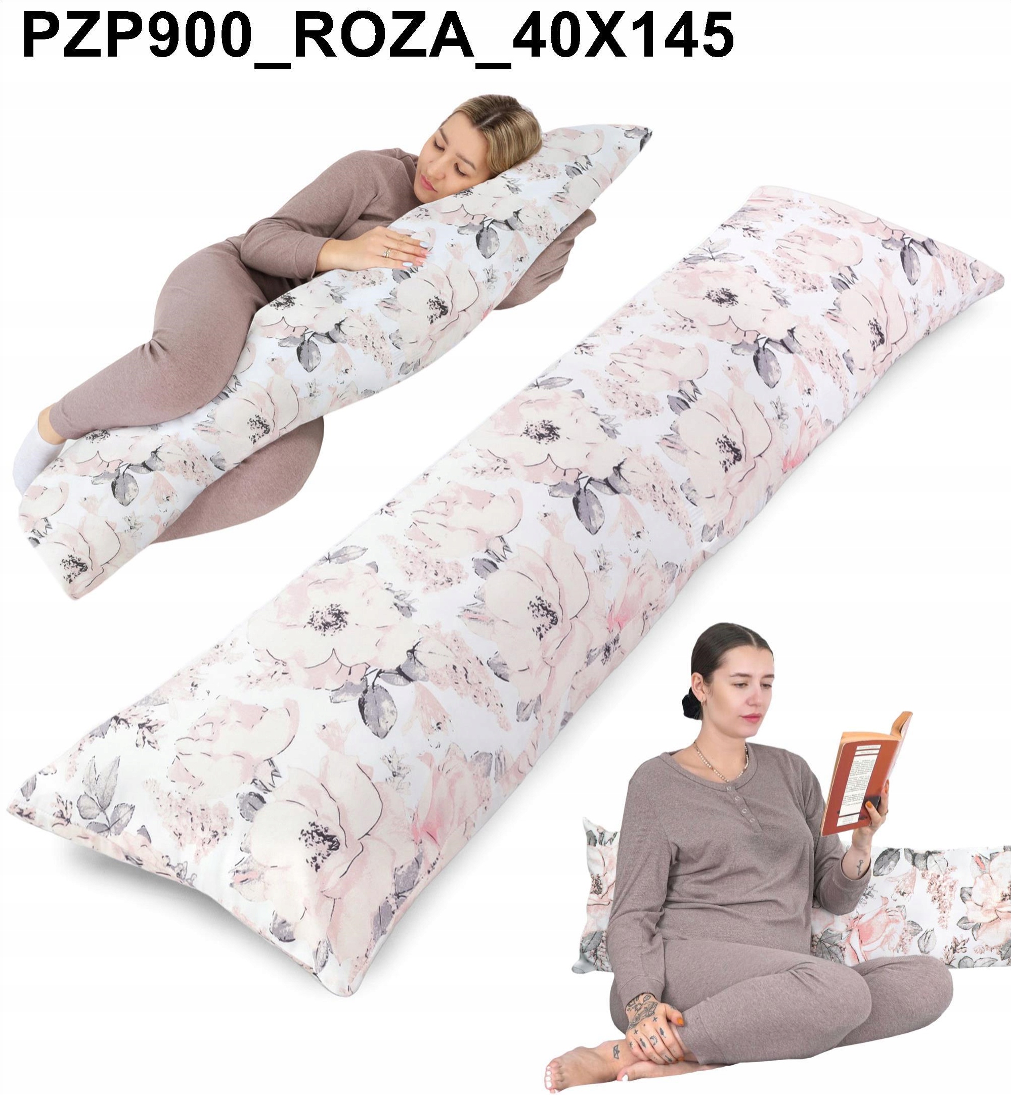 PODUSZKA DO SPANIA NA BOKU WIELOFUNKCYJNA 145 cm x40 cm Marka Amazinggirl