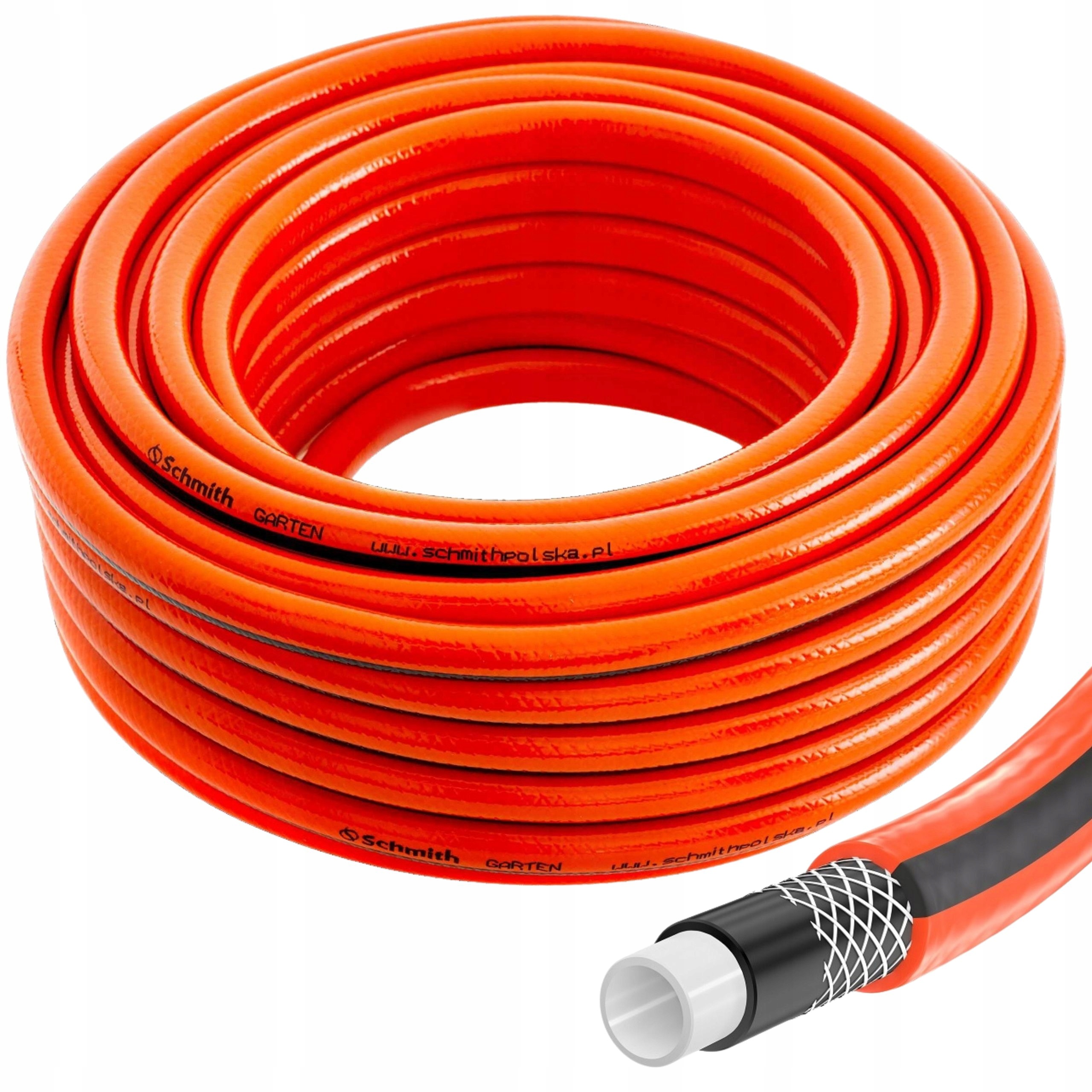 Wąż Ogrodowy 1cal 30m 4 Warstwy Wytrzymały Do Podlewania Odporny Uv Schmith
