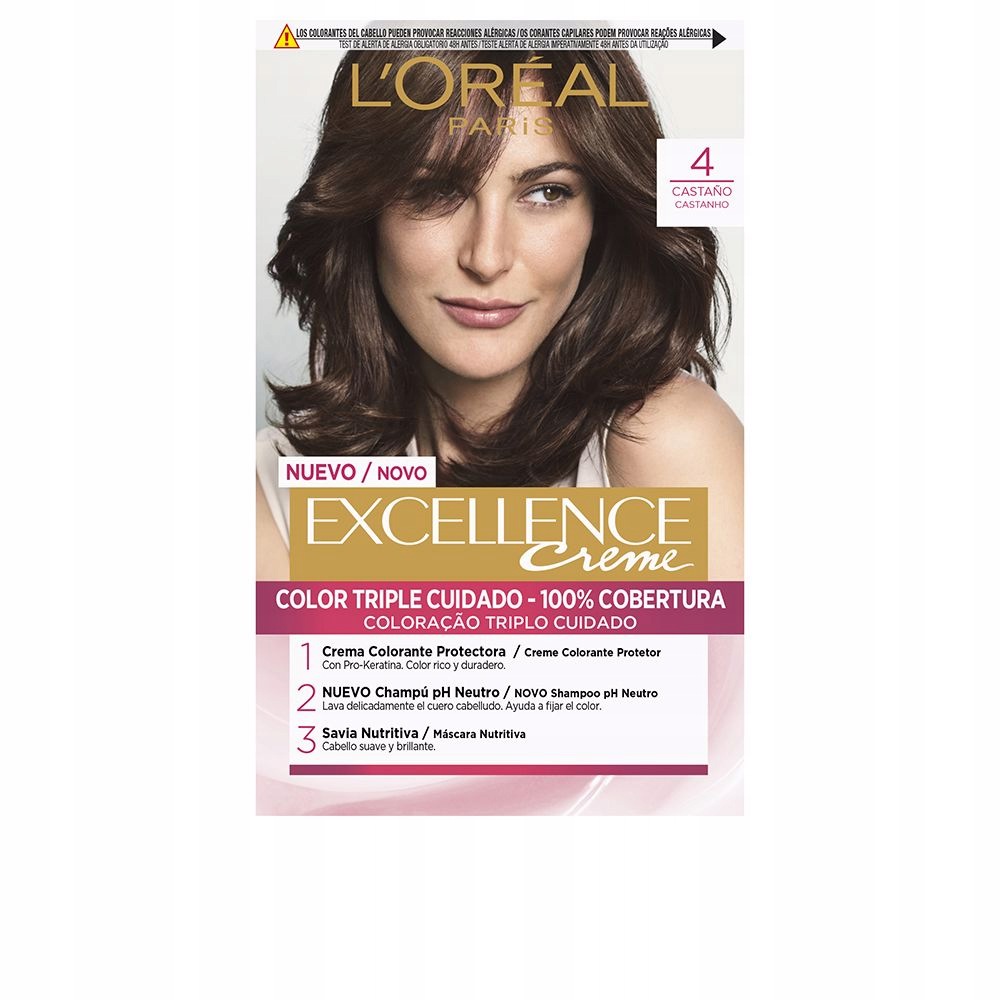 Barva na vlasy Excellence Creme #4-hnědá 192 ml