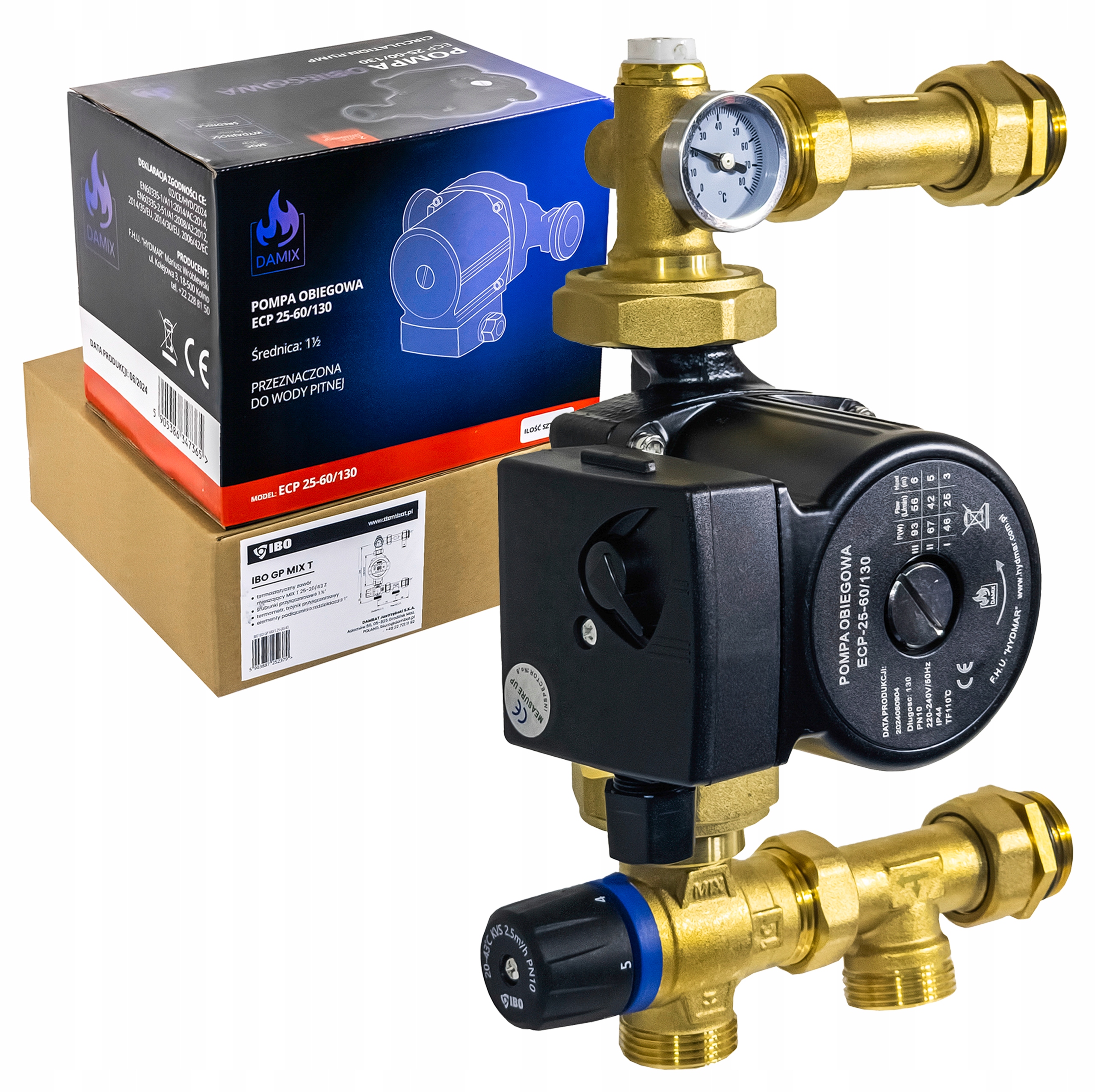 Směšovací Čerpací Skupina Pro Rozdělovač Podlahy Čerpadlo 25-60/130 20-43°C
