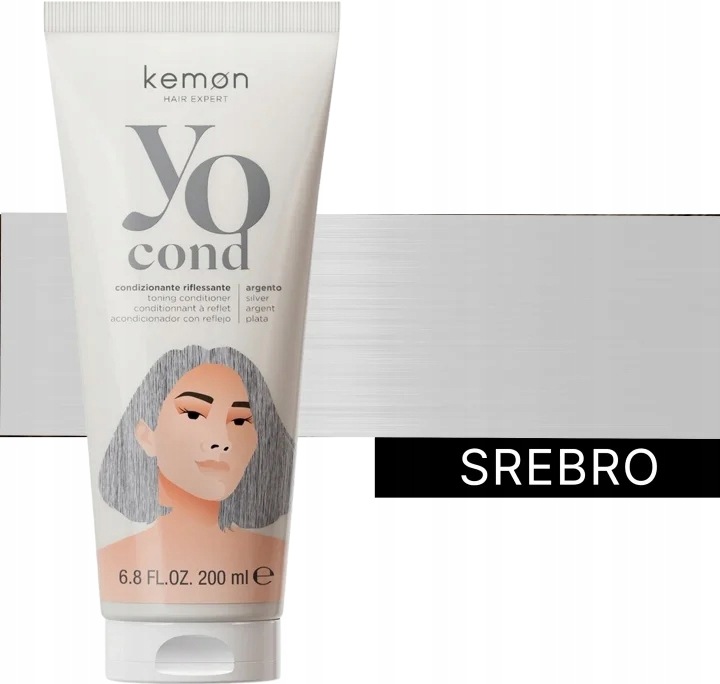 Kemon Yo Cond barvicí kondicionér Argento stříbro 200 ml