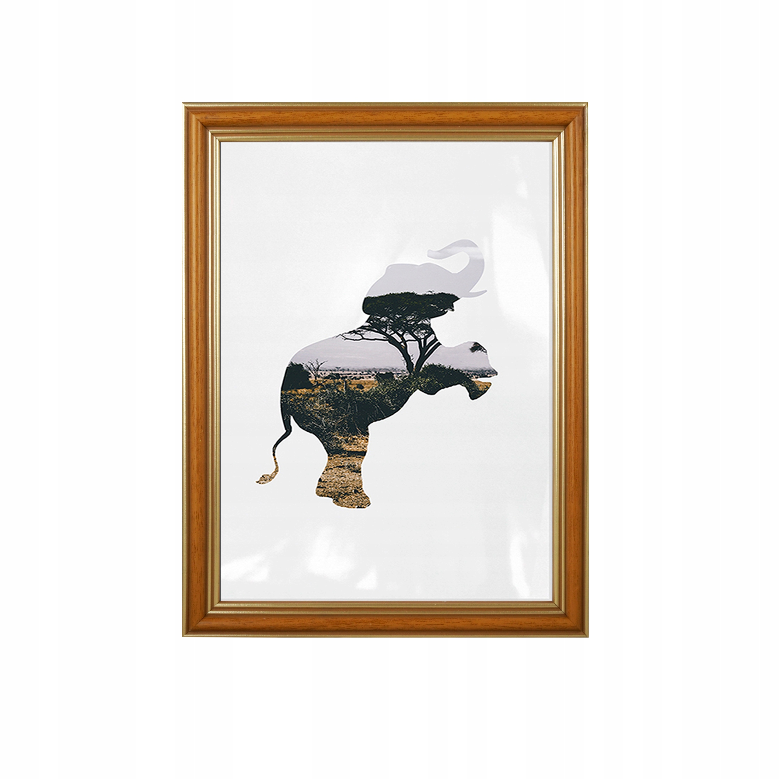 

Foto Ramka Astra 30x40 Jasny brąz ze Złotem Drewno