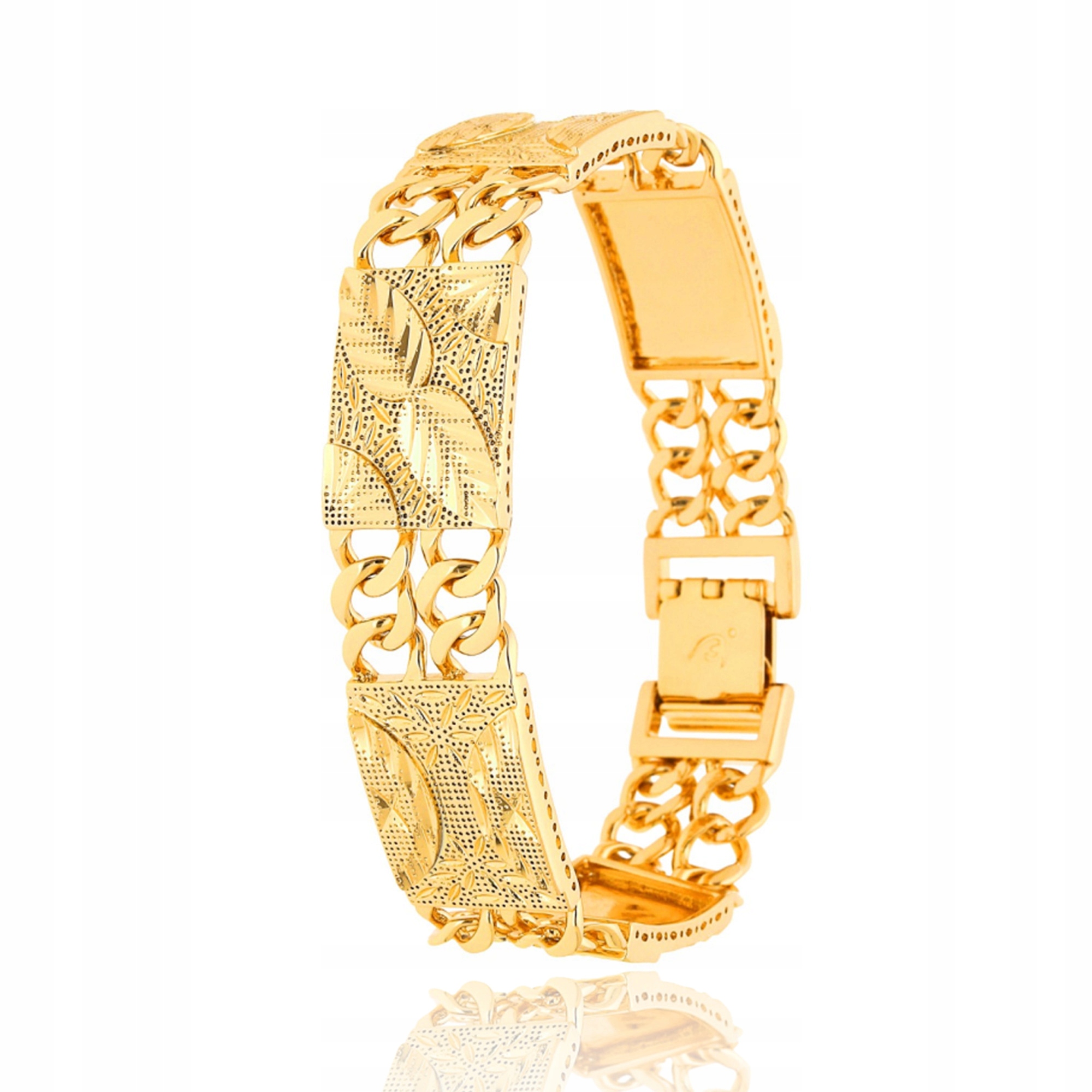 

Piękna Damska Bransoletka Różowe Złoto 18K