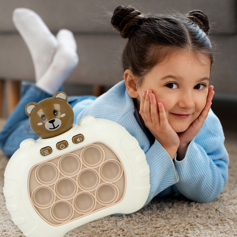 GRA ZRĘCZNOŚCIOWA POP IT POPIT ELEKTRYCZNA ANTYSTRESOWA ŚWIECI DŹWIĘKI MIŚ Maksymalna liczba graczy 1