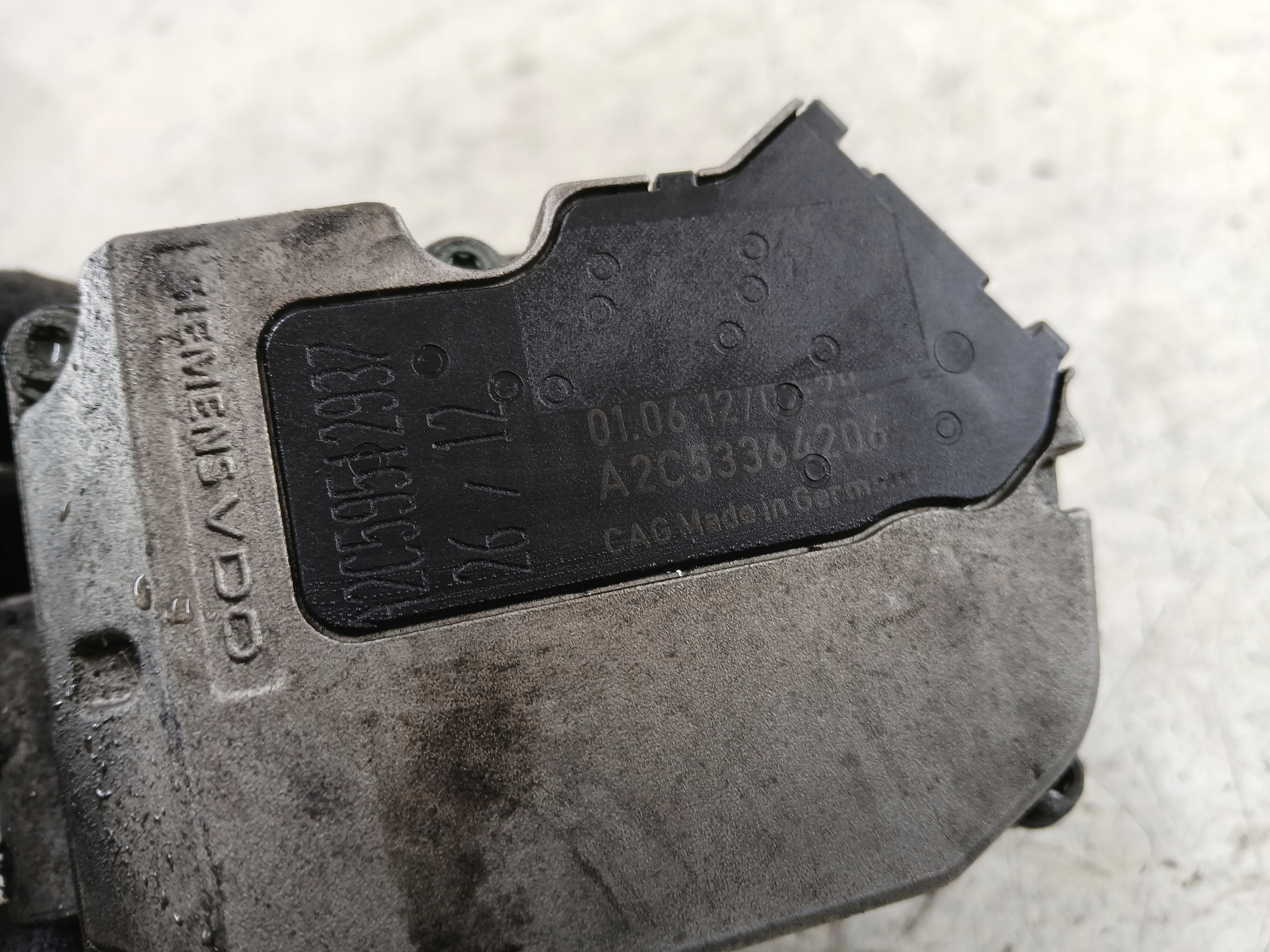 AUDI A4 B6 2.5 TDI throttle flap A2C53364206