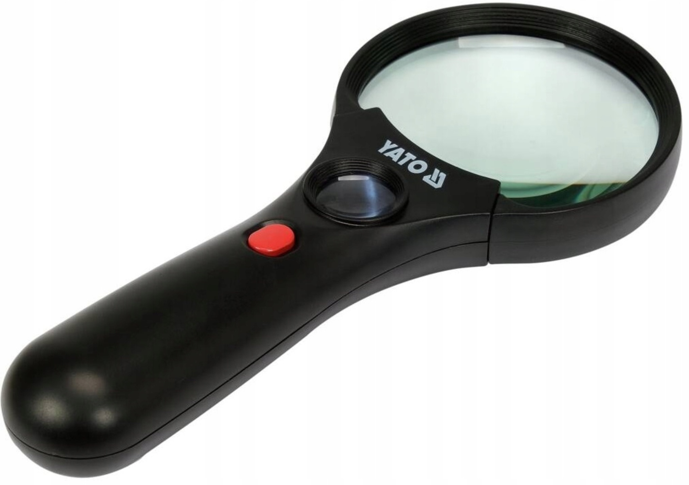 Lupa Z Dwiema Soczewkami 3,5x/45x Z Podświetleniem Led Na 3 Baterie Yato