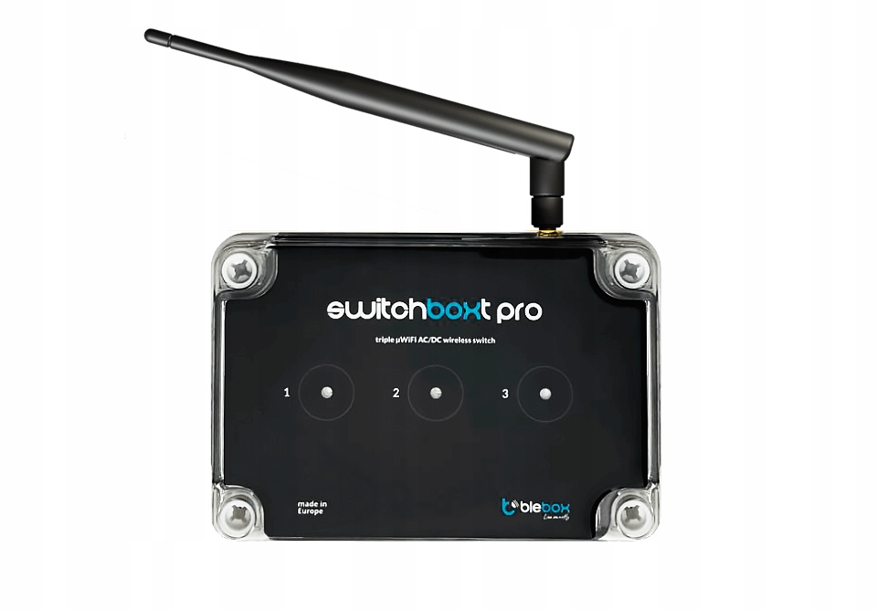 Blebox SwitchBoxT Pro Przekaźnik WiFi 3-kanałowy On/Off, timer, harmonogr
