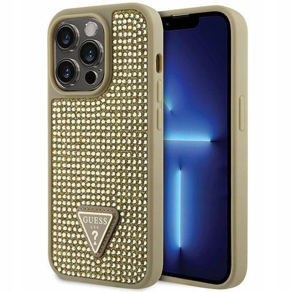 Pouzdro Guess obal GUHCP14LHDGTPD pro iPhone 14 Pro zlaté