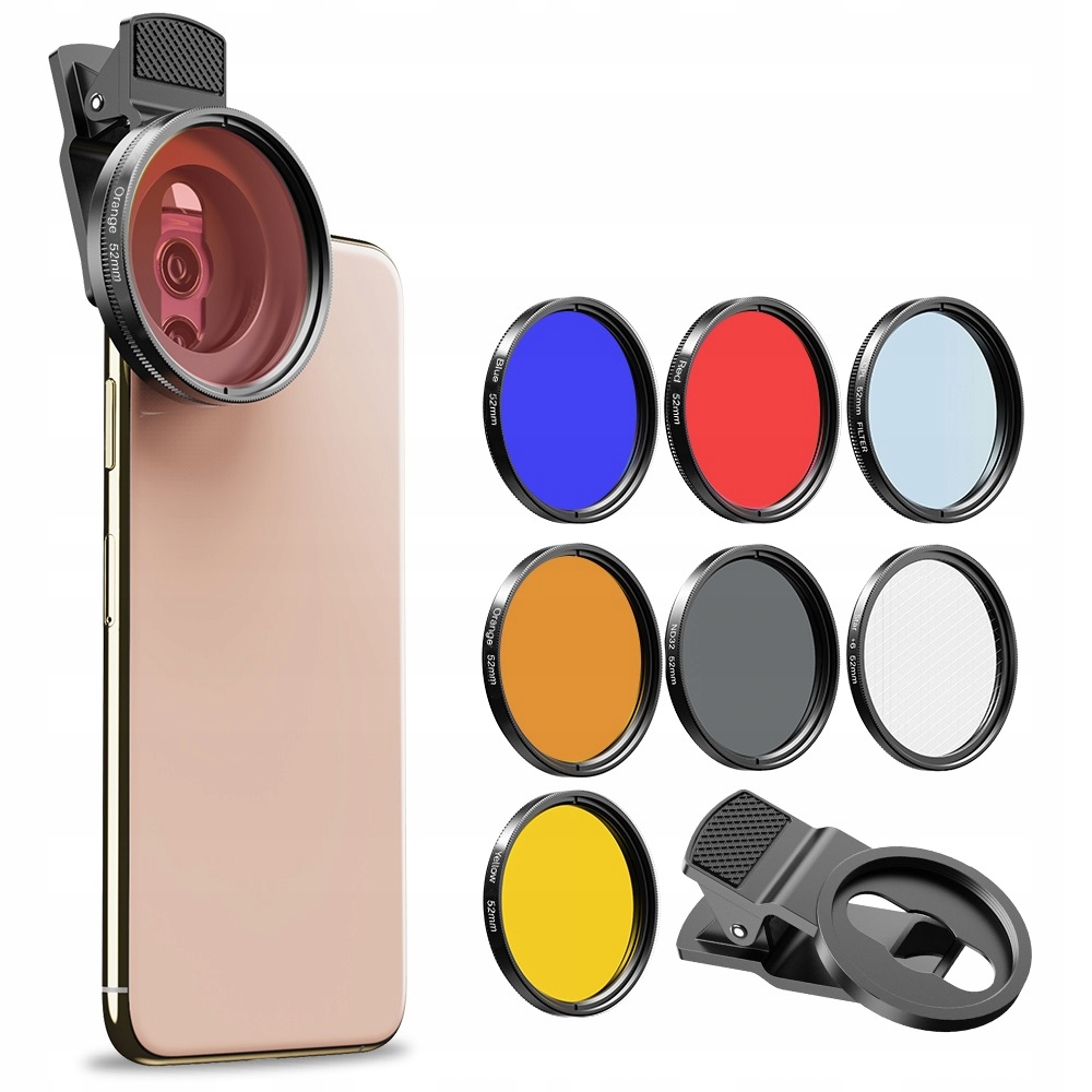 Zestaw Filtrów 7w1 Apexel Filtr Cpl ND32 Star do Telefonu Smartfona