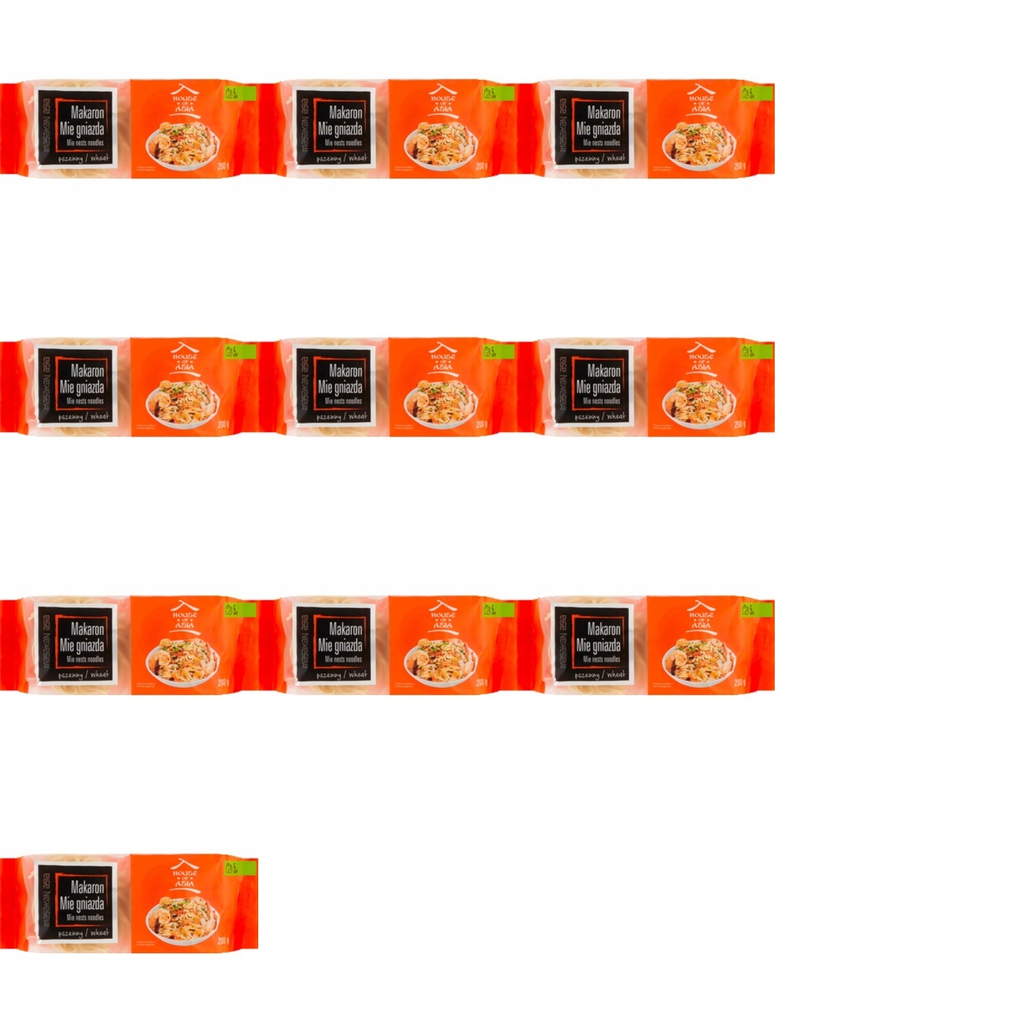10x 200g House Of asia makaron gniazda Karton