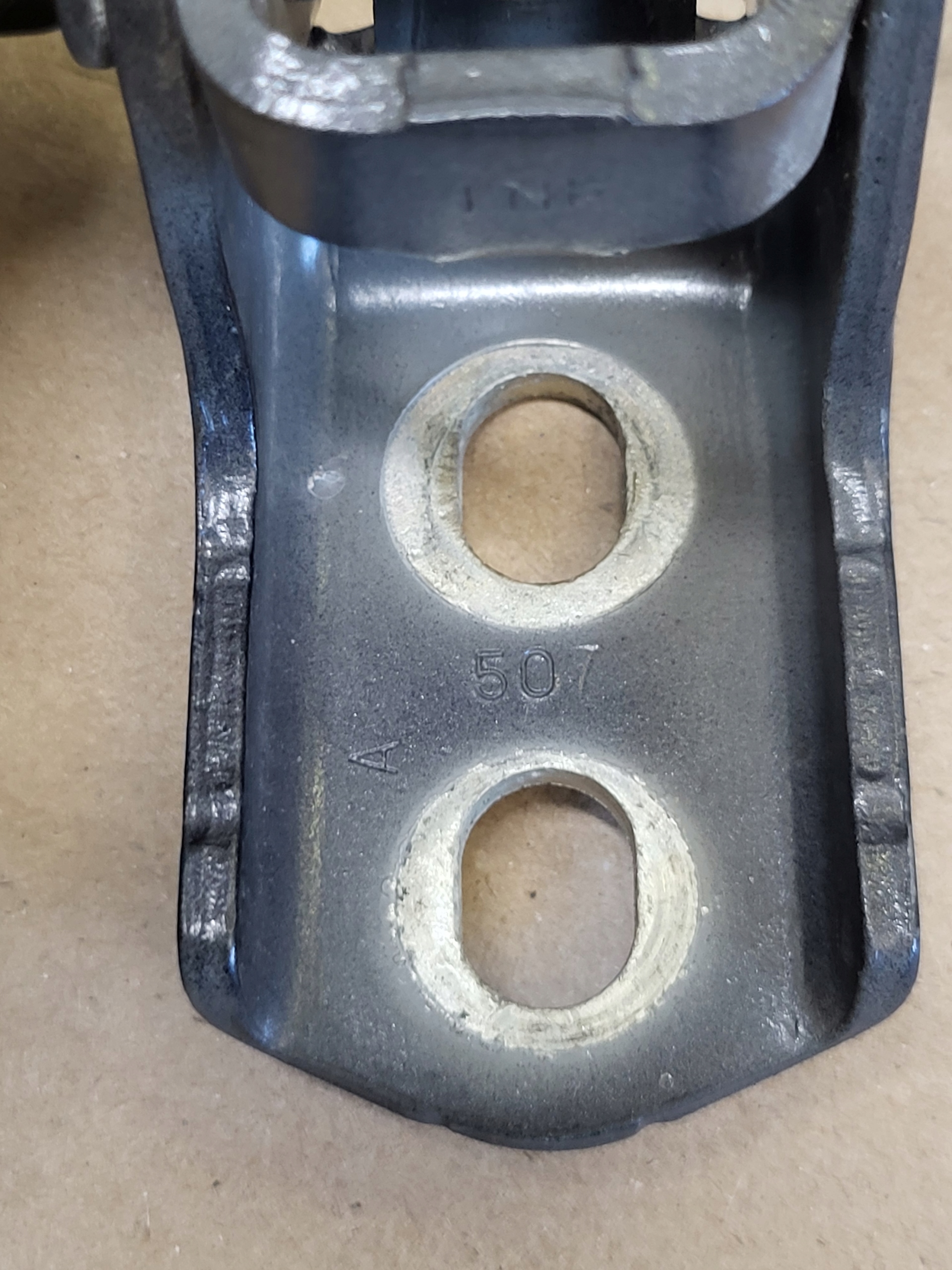 hinges Z door right front upper lower RENAULT LAGUNA 3 III 3 black TEB66