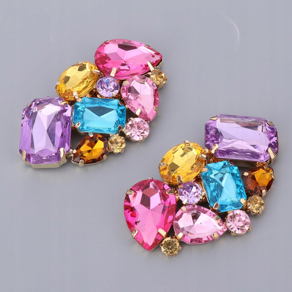 Klipsy Do Butów Rhinestone Kryształowe Ozdoby Do Butów 6.5 X 4 Cm