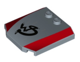 

Lego 45677pb113 Maska 4x4x2 sand blue Nowa (3g)