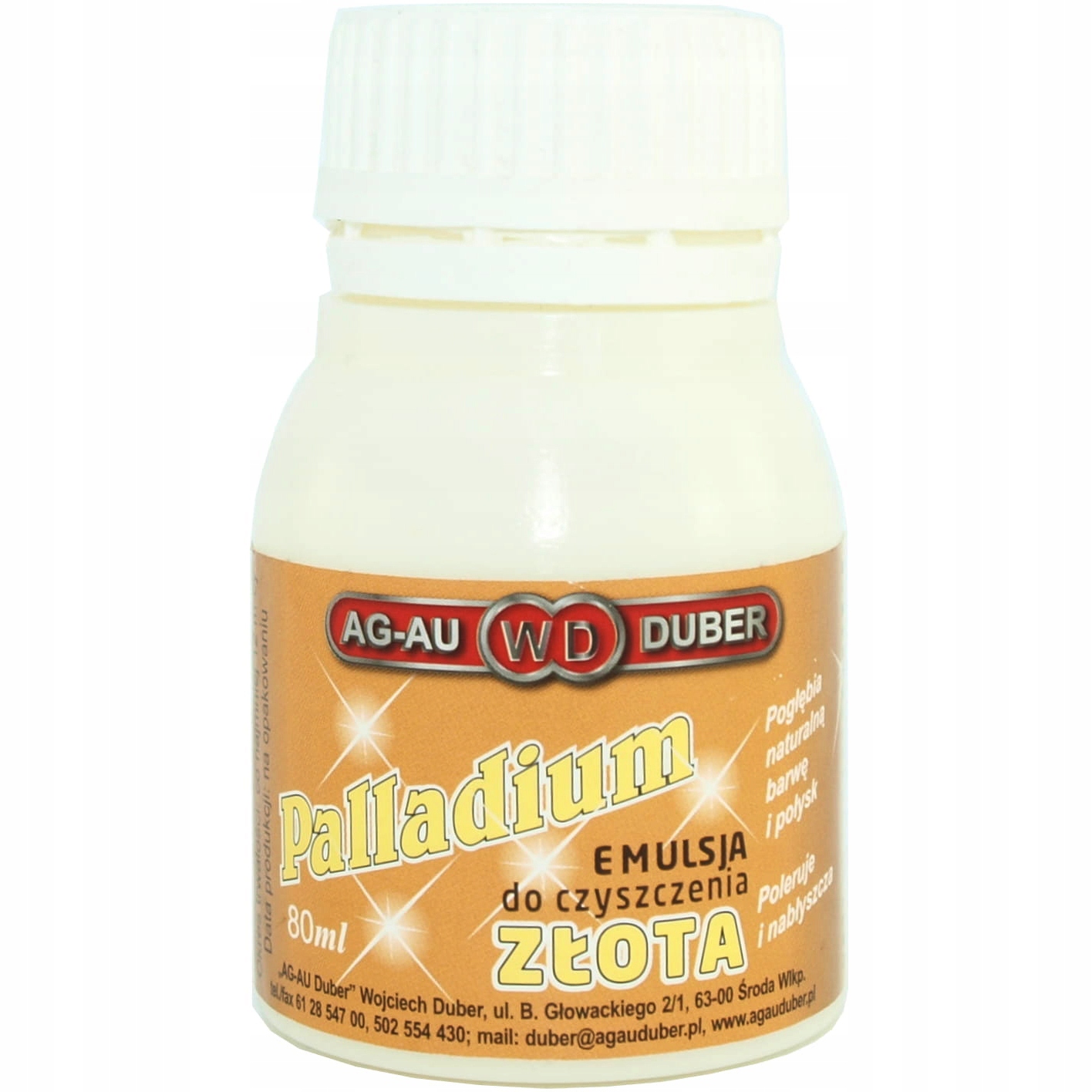 

Płyn do czyszczenia złota emulsja Palladium 80ml