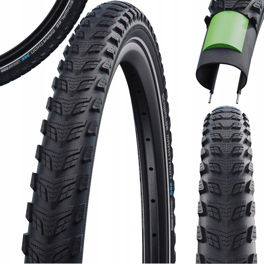 Schwalbe Marathon 365 28x1.75 Opona rowerowa całoroczna zimowa E-Bike E-50