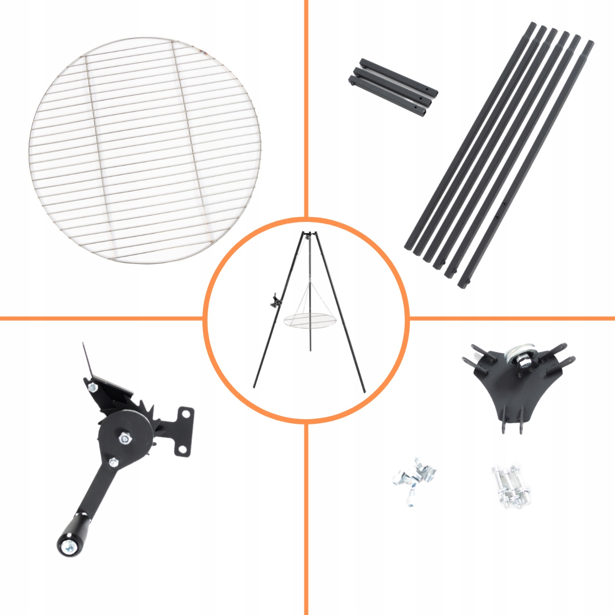 SERAM, TRÓJNÓG, OGNISKO, PALENISKO, GRILL, STOJAK Producent 4Elementi