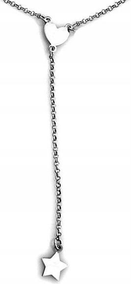 Stříbrný náhrdelník 925 s kravatou a srdcem 2,62 g je ideální jako dárek