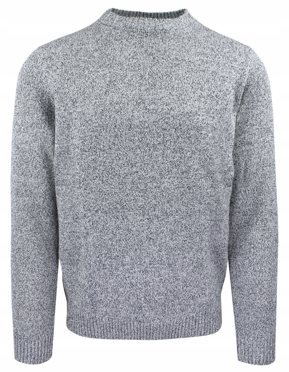 Svetr s kulatým výstřihem Adriano Guinari popelavý melír L