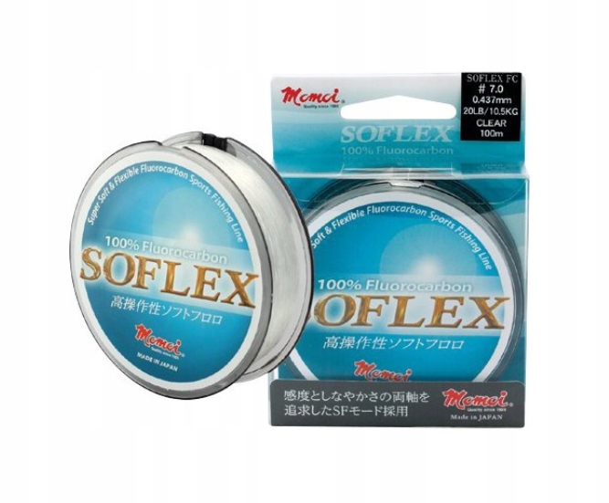 Fluorocarbon Momoi Soflex 0,218mm x 50m Niezwykle wytrzymały! Do Spinningu
