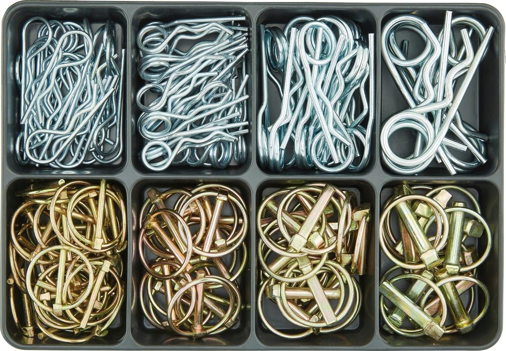 Sada č. Skládací pružinové závlačky pozinkované E-NORMpro