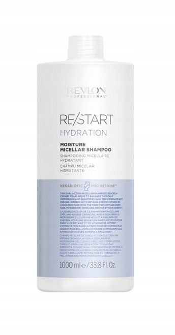 Revlon Restart Hydration Shampoo Szampon nawilżający micelarny 1000 ml