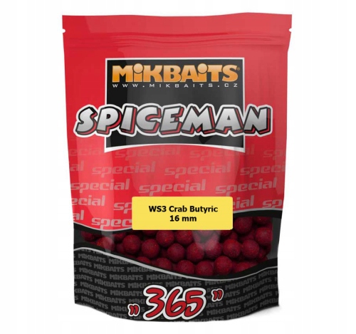 Kulki proteinowe Mikbaits Spiceman WS3 Krab Butyric 1 kg Ø 16 mm