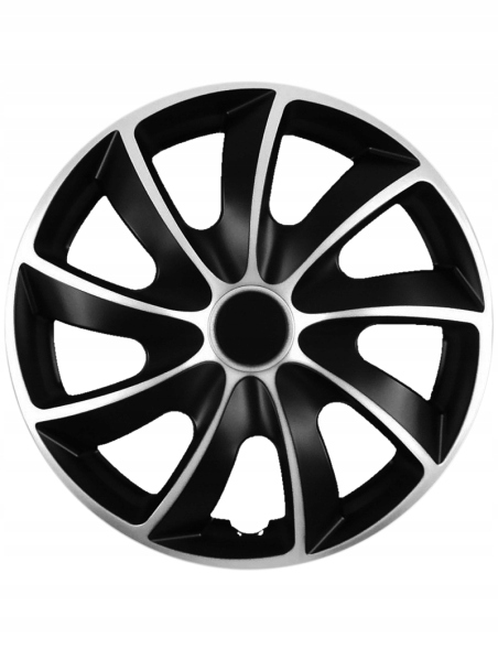 

Kołpaki Uniwersalne Quad Bicolor Silver-black 16