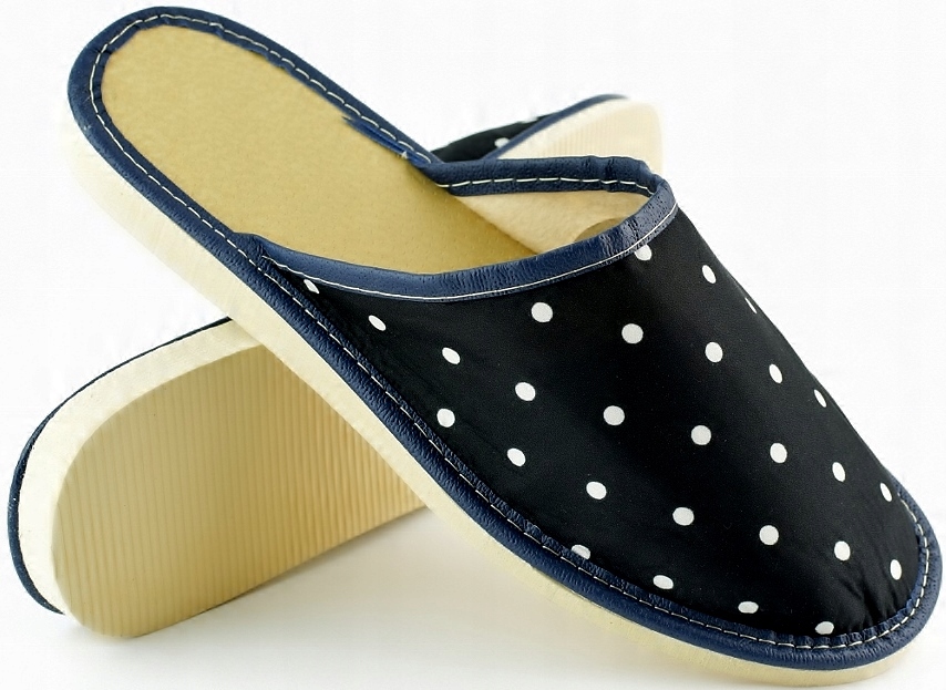 KAPCIE PANTOFLE KLAPKI DOMOWE DAMSKIE CIAPY r. 39 - 24,5 cm Płeć kobieta