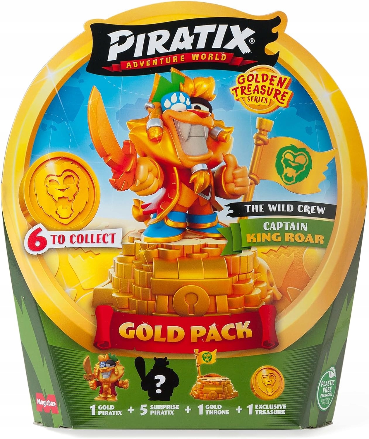 MAGIC BOX - PIRATIX - SERIA GOLDEN TREASURE - GOLD PACK 6 z 6